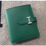 HERMES BEARN SHORT WALLET IN ORIGINAL EPSOM LEATHER green