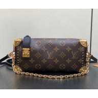 Louis Vuitton Slim Trunk handbag M13147 Coated canvas Cowhide-leather trim 2024