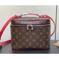 Louis Vuitton Nice BB M12671 Sari Red Monogram Macassar coated canvas 2024