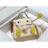 Hermes Kelly Doll picto Bag in epsom leather nata 2024