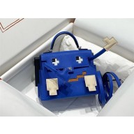 Hermes Kelly Doll picto Bag in epsom leather bleu electrique 2024