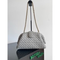 bottega veneta Lauren 1980 clutch bag With Chain GRAY 2024