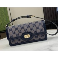 Gucci Luce mini shoulder bag IN Beige and BLUE Original GG canvas 790038 2024