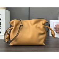 Loewe Mini Flamenco Clutch Bag in Nappa Calfskin warm desert