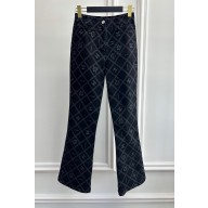 CHANEL CC& CAMELLIA PRINTED JEANS 2024 spring