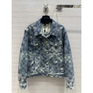 LOUIS VUITTON Damier Classic Denim Jacket 1AFHV1 2024 spring