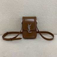 Saint Laurent SOLFERINO mini bag in smooth leather fox (original quality)