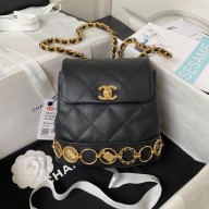 Chanel Small Backpack in Calfskin AS4275 BLACK 2023