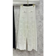 chanel Mixed Fibers WHITE PANTS P76849 2024