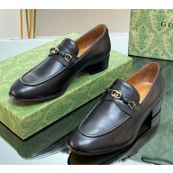 Gucci Men's loafer with Interlocking G black 738468 2023