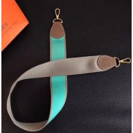 Hermes Wide Fabric Shoulder Strap Grey 