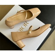 DIOR heel 5cm Nude Patent Calfskin Jolie pump 2023