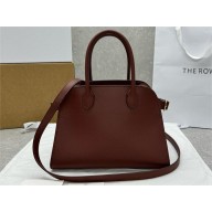 The Row Soft Margaux 10 Bag in box Leather burgundy