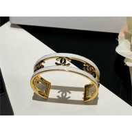 chanel Metal Gold, White & Black CUFF ABC985 2024