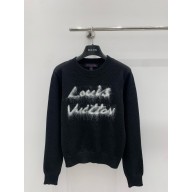 Louis Vuitton Brushed Knit Pullover black 2024