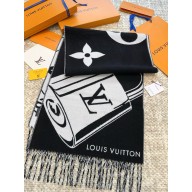 LOUIS VUITTON LOCK AND KEYS Scarf BLACK/WHITE 2024