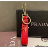 PRADA Saffiano leather keychain red 2025