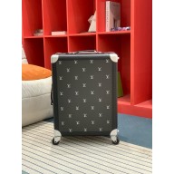 LOUIS VUITTON Blason calfskin Rolling Trunk M11067 BLACK/SILVER 2025