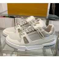 Louis Vuitton women/men 1ADEWF LV Trainer Sneaker Gray  2024