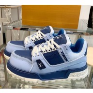 Louis Vuitton women/men 1ADH4Q  LV Trainer Maxi blue 2024