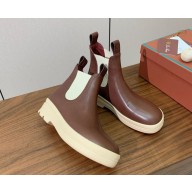 Loro piana Lakeside Ankle Boots In coffee calfskin 2024