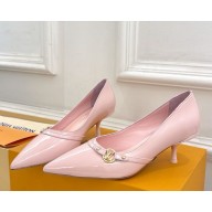 Louis Vuitton Heel 5.5cm 6AM Pump Metallic lambskin patent pink 2025