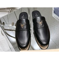 Louis Vuitton LV Capri mules black calfskin 2025