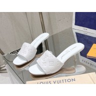 Louis Vuitton 1A9P06 Neo Revival Mule Perforated calf leather WHITE heel 5.5cm 2025