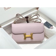 Hermès Mauve Pale Constance Elan bag in Epsom leather with gold hardware 2024