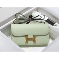 Hermès vert fizz Constance Elan bag in Epsom leather with gold hardware 2024
