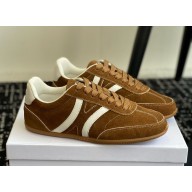 celine flat sneakers brown 2024