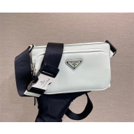 Prada Saffiano leather belt bag 2VH156 white 2023