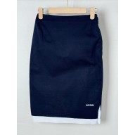MIU MIU blue/white Knit and poplin skirt 2025
