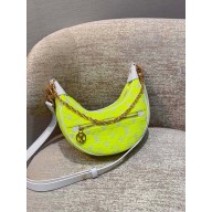 louis vuitton Monogram jacquard velvet loop bag M81484 YELLOW