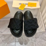 Louis Vuitton Pool Pillow Flat Comfort Mule navy blue 2023