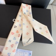 CHANEL Silk Twill Slim Bandeau 6x120cm 250306 01 2025