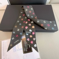 CHANEL Silk Twill Slim Bandeau 6x120cm 250306 02 2025