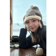 DIOR COFFEE SHEARLING SHAPKA 2023