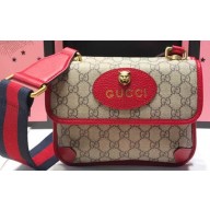 Gucci GG Supreme Small Messenger Bag ‎501050 Red 2018