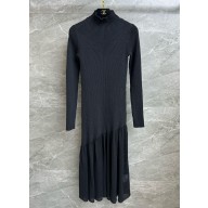 chanel Black WOOL DRESS P78421 2024