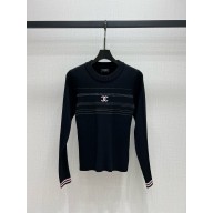 chanel BLACK KNIT TOP P78421 2024