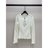 chanel WHITE COTTON TOP P78421 2024