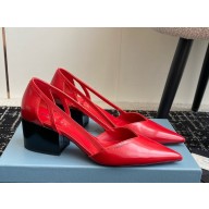 Prada leather Pumps con cut-out 65mm-01 1107-2024