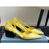 Prada leather Pumps con cut-out 65mm-04 1107-2024