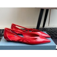 Prada leather cut-out ballerinas -02 1107-2024