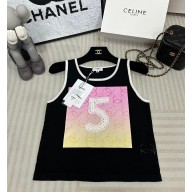 chanel NO.5 BLACK JERSEY VEST 2023