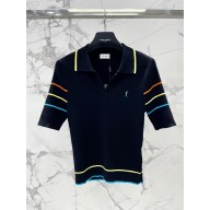 saint lauren knit top black 2023