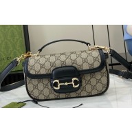 Gucci Horsebit 1955 Mini Bag Beige/black  815206 2024