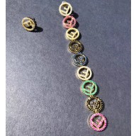 Fendi F Is Fendi Multicolor Earrings