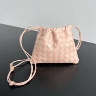 bottega veneta Intrecciato calf leather small dustbag pink 2025